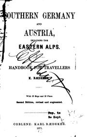 Cover of: Southern Germany and Austria, Including the Eastern Alps: Handbook for ... by Karl Baedeker (Firm)