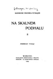 Cover of: Na Skalnem Podhalu