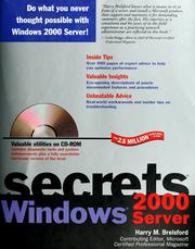 Cover of: Windows 2000 server secrets by Harry M. Brelsford