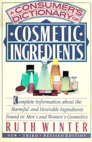Cover of: A consumer's dictionary of cosmetic ingredients