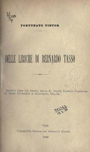Delle liriche di Bernardo Tasso by Fortunato Pintor
