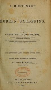 Cover of: A dictionary of modern gardening