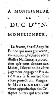 Cover of: Les avantures de Pomponius chevalier roman, ou l'histoire de nôtre tems