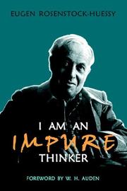 Cover of: I Am an Impure Thinker