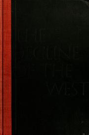 Cover of: The decline of the West.