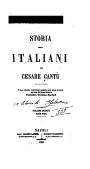 Cover of: Storia degli italiani