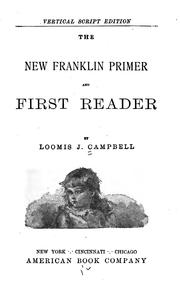 Cover of: The New Franklin Primer and First Reader