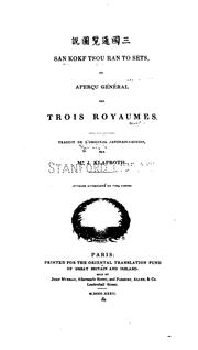 Cover of: ... San kokf tsou ran to sets: ou Aperçu général des trois royaumes by Julius von Klaproth , Rinsifée