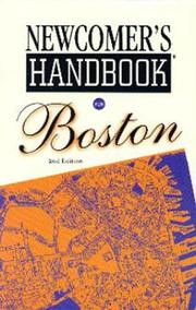 Newcomer's handbook for Boston by Marietta Hitzemann, Ed Golden