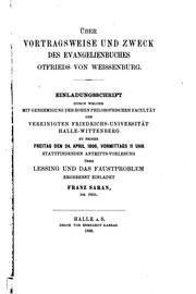 Cover of: Zu Otfried. by Franz Saran