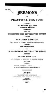 Cover of: Sermons on practical subjects | William Barlass