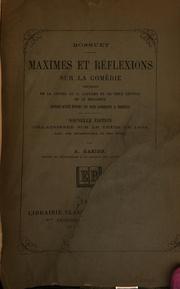 Cover of: Maximes et réflexions sur la comédie by Jacques Bénigne Bossuet