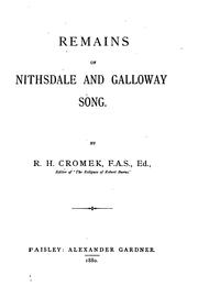Remains of Nithsdale and Galloway Song