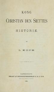 Cover of: Kong Christian den Siettes historie