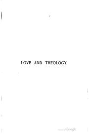 Cover of: Love and theology: a novel