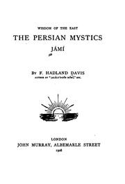 Cover of: ...The Persian mystics. Jami