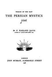 Cover of: ...The Persian mystics. Jami by Jami