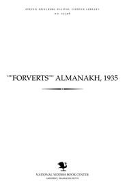 "Forṿerṭs" almanakh, 1935