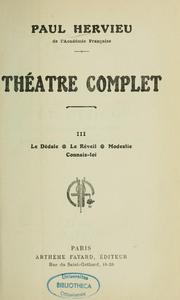 Cover of: Théâtre complet .