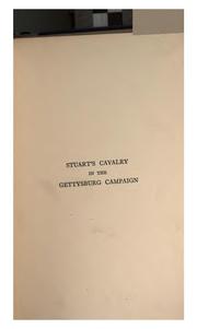 Cover of: Stuart's cavalry in the Gettysburg campaign