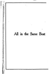 Cover of: All in the same boat