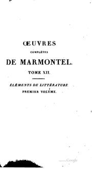 Cover of: Œuvres complètes