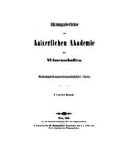 Cover of: Sitzungsberichte by Kaiserlichen Akademie der Wissenschaften in Wien, Mathematisch-Naturwissenschaftliche Klasse