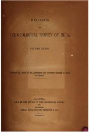 Cover of: Records of the Geological Survey of India: a collection of scientific papers by Geological Survey of India