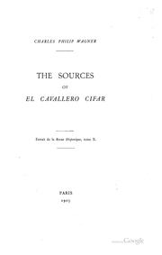 Cover of: The Sources of El Cavallero Cifar ...