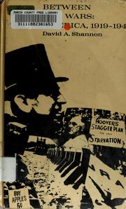 Cover of Between the wars: America, 1919-1941