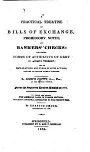 Cover of: A Practical Treatise on Bills of Exchange, Promissory Notes, and Bankers ...