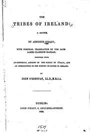 The tribes of Ireland by Aengus O'Daly, James Clarence Mangan, John O 'Donovan