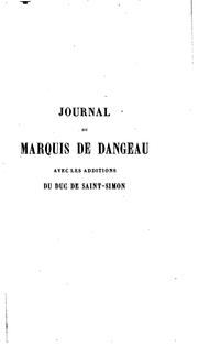 Cover of: Journal du marquis de Dageneau