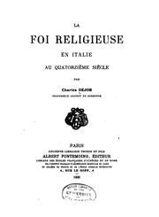 Cover of: La foi religieuse en Italie au quatorzi�eme si�ecle