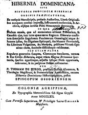 Cover of: Hibernia Dominica: sive, Historia Provinciae Hiberniae Ordinis Praedicatorum