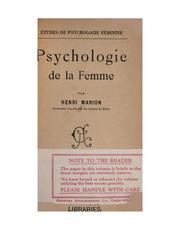 Cover of: Psychologie de la femme