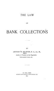 Cover of: The law of bank collections