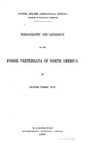 Cover of: Bibliography and catalogue of the fossil vertebrata of North America