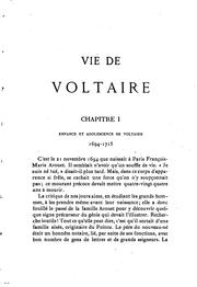 Cover of: Vie de Voltaire by Georges François Renard