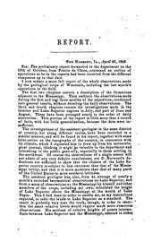 Cover of: Letter of the Secretary of the Treasury, communicating a report of a geological reconnoissance of the Chippewa Land District of Wisconsin, and the northern part of Iowa