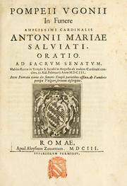 Pompeii Vgonii In funere amplissimi Cardinalis Antonii Mariae Salviati oratio ad sacrum Senatvm by Pompeo Ugoni