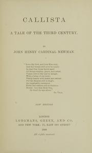 Cover of: Callista by John Henry Newman