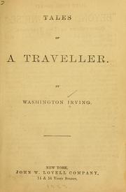 Cover of: Tales of a traveller. by Washington Irving