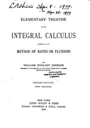 Cover of: An Elementary Treatise on the Integral Calculus