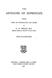 Cover of: The Antigone ... by Sophocles