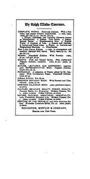 Representative Men: Nature, Addresses and Lectures