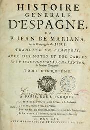 Cover of: Histoire générale d'Espagne by Juan de Mariana