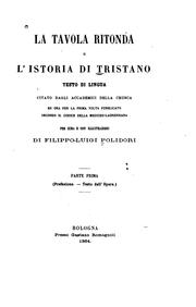 Cover of: La Tavola ritonda, o L'istoria di Tristano