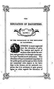 Cover of: The Education of a Daughter by François de Salignac de La Mothe-Fénelon