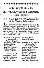 Cover of: Aelii Antonii Nebrissensis De institutione grammaticae libri quinque: Novíssime quàm plurimis ... by Antonio de Nebrija, Pedro del Campo y Lago